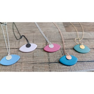 Γυναικείο Χειροποίητο Κοντό Μενταγιόν Με Αλυσίδα 