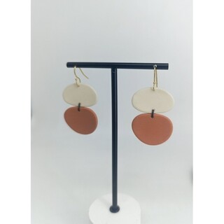 Women's Handmade Long Earrings "Folegandros" C27 Art7702 Porcelain And Silver 925