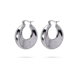 Women's Earrings Lacei Hoops Steel CPE459PL Anartxy