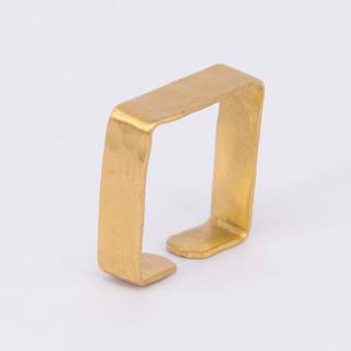 Handmade square ring, made of bronze,  DA3274-G