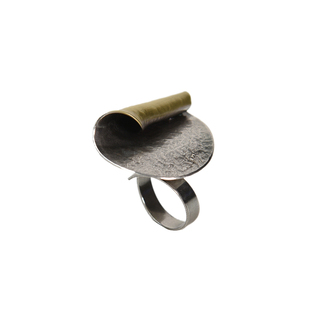 Women's Handmade Ring Tear DA4921B-S-O EXNOVO  Alpaca-Bronze-Oxidation