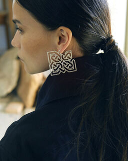 Women's Earrings YRSA Bronze Silver Plated Desperate Design