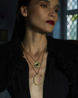 Women's Necklace ODGER Bronze Gold Plated Desperate Design