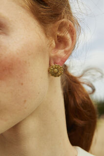 Women's Handmade Earrings DAISY Desperate Design Bronze