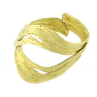 Women's Handmade Ring "White Thing" GD1242-101 Kalliope Brass