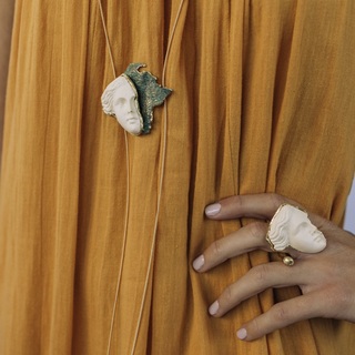 Γυναικείο Χειροποίητο Δαχτυλίδι Venus GD1582-101-202 Kalliope Ορείχαλκος-Ρητίνη