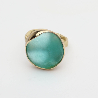 Women's Handmade Kiss Ring | GD1830 Kalliope Brass-Cast Resin