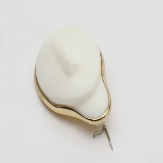 Γυναικεία Χειροποίητη Καρφίτσα Persona Pin | GF1842 Kalliope Ορείχαλκος-Ιβουάρ Ρητίνη