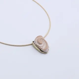 Γυναικείο Χειροποίητο Κοντό Κολιέ Theron | GK1709 Kalliope Ορείχαλκος-\Terracotta Color Ρητίνη