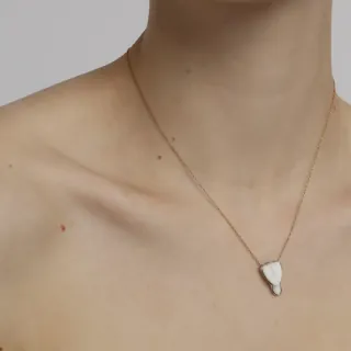 Γυναικείο Χειροποίητο Κοντό Κολιέ Visage Small | GK1841a Kalliope Ορείχαλκος-Ιβουάρ Ρητίνη