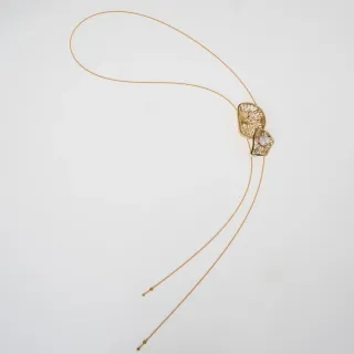 Γυναικείο Χειροποίητο Κολιέ Long Lore | GK1888L Kalliope Ορείχαλκος-Πέρλα Baroque 