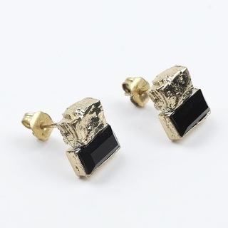 Women's Handmade Earrings Boogie | GS1637a-101-310 Kalliope Brass-Crystals