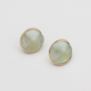 Women's Handmade Stud Earrings Kiss | GS1830a Kalliope Brass-Cast Resin