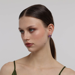 Women's Handmade Stud Earrings Kiss | GS1830a Kalliope Brass-Cast Resin