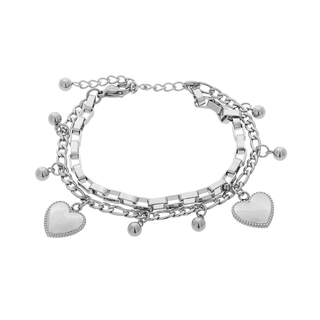 Women's Bracelet Hearts Visetti HT-WBR013S Steel 316L
