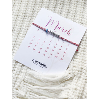 Women's Bracelet For March Brass-Silver Plating March13-S