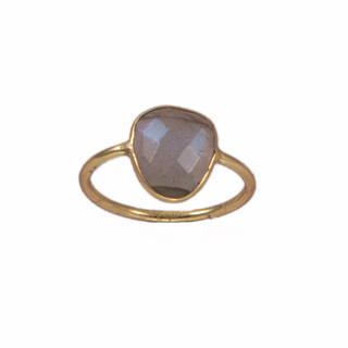 Γυναικείο Δαχτυλίδι Λαμπραδορίτης Ασήμι 925-Επιχρύσωση  KRAMA JEWELS KD0329