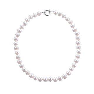 Women's Necklace KRAMA JEWELS KK01420 Pearl 12mm-Silver 925-Rhodium PlatIng 