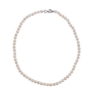 Women's Necklace KRAMA JEWELS KK01422 Pearl 6mm-Silver 925-Rhodium Plating