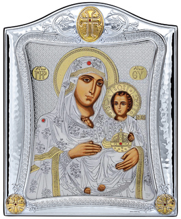 Icon Silver 925 Virgin Mary Of Jerusalem Prince Silvero  MA/E3402/2X