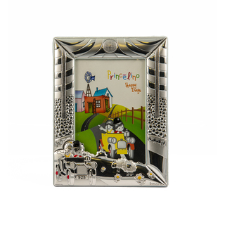 Children's Frame 9X13 Children-Car For Boy Silver 925 DPK020 Princelino
