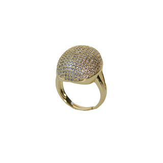 Γυναικείο Δαχτυλίδι Κυψελίδα Krama Jewels Ορείχαλκος Επιχρυσωμένο KD00673