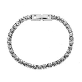 Women's Bracelet N-00965 Artcollection Steel 316L White Crystals