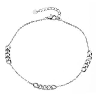 Women's Ankle Chain Links Steel  316L N-03767 Artcollection