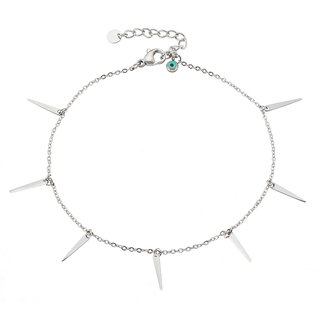 Γυναικείο Βραχιόλι Ποδιού Αλυσίδα Μάτι Και Charms Ατσάλι N-03772 Artcollection
