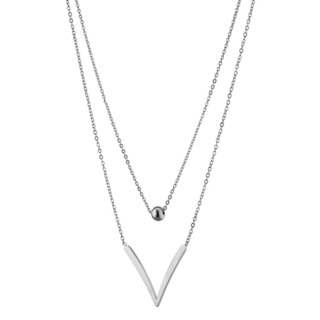 Women's Necklace V Chain Steel 316L N-07154 Artcollection