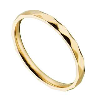 Γυναικείο Δαχτυλίδι Ρόμβοι Ατσάλι 316L Χρυσό IP N-02461G