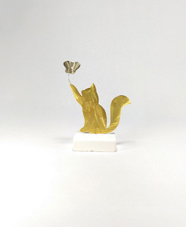 Cat-butterfly Brass ΝΜ11410