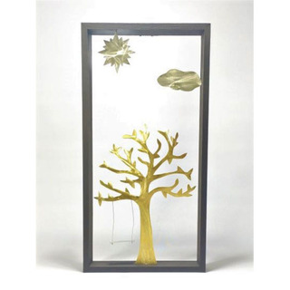 Tree of Life Wooden Frame Made Of Alpaca And Bronze NM13419
