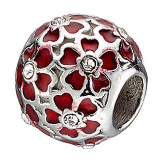Decorative accent steel red flowers  P34