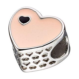 Decorative accent steel pink heart  P42