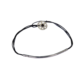 Men's Handmade Identity Bracelet BS41B Hibsea Jewels Silver 950-Cord