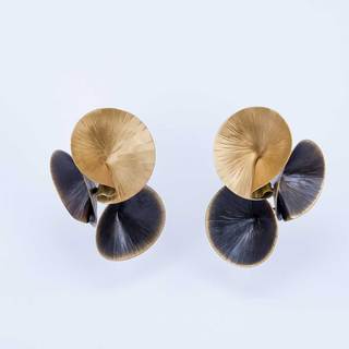 Handmade Earrings Bronze Flowers-Oxidation SK3040-OG-G