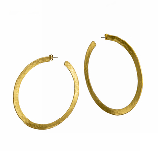 Women's Handmade Hoop Earrings SK4079-G  EXNOVO Bronze