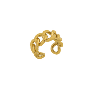 Γυναικείο Δαχτυλίδι Ατσάλι 316L-Χρυσό IP SU-WRG012G  Visetti