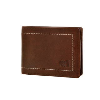 Men's Wallet Visetti XL-WA031C Genuine Leather Brown