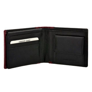 Men's Wallet Visetti XL-WA024RB Genuine Leather Black-Red