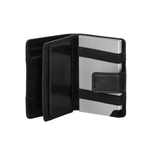 Men's Credit Card-Wallet Visetti XL-WA034B Genuine Leather Black
