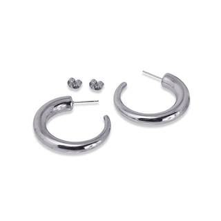 Women's Hoop Earrings Volume Rings CPE460PL Anartxy Steel