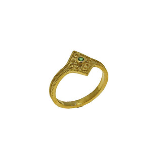 Γυναικείο Δαχτυλίδι Βυζαντινό Ασήμι 925 Επιχρυσωμένο 107101716.105