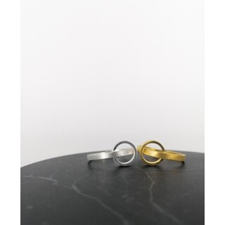 Women's Handmade Ring "Duo" ΔΔ07 Art7702 Brass