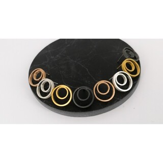 Women's Handmade Stud Earrings Circles Small 