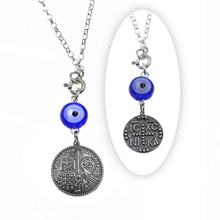 2 Sided Car Amulet Konstantine Silver with 16mm Eye 109400001.500