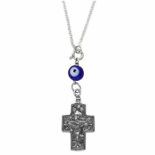 Car Amulet Silver Cross with Eye 109400171