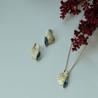Women's Handmade Eden Earrings | GS1513A Kalliope | Brass  Crystals