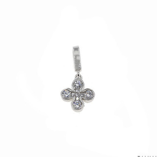 Women's Cross Pendant Silver 925 With White Zircons 105100690